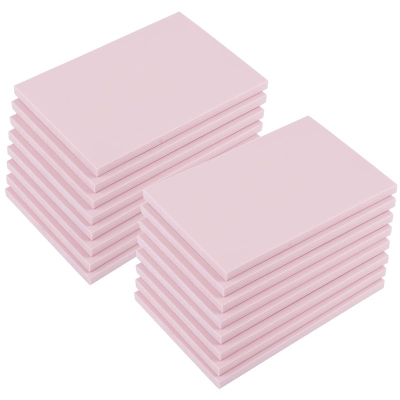 Tosnail 16 Pack 4" x 6" Rubber Stamp Carving Blocks, Soft Rubber for Craft Project - Great for Beginners and Professional - Pink - Image 1